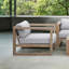 Fauteuil d'extérieur en bois d'eucalyptus Paradise