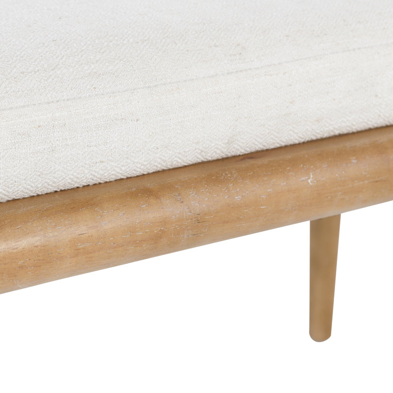 Echo Upholstered Bench, Ivory