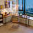 Brown+Black Rectangular Solid Wood+Iron  desk-471298668-471298659