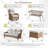 Carolina 6-Piece Wicker Outdoor Patio Furniture Set With Sofa And Swivel Glide Chair-110923193