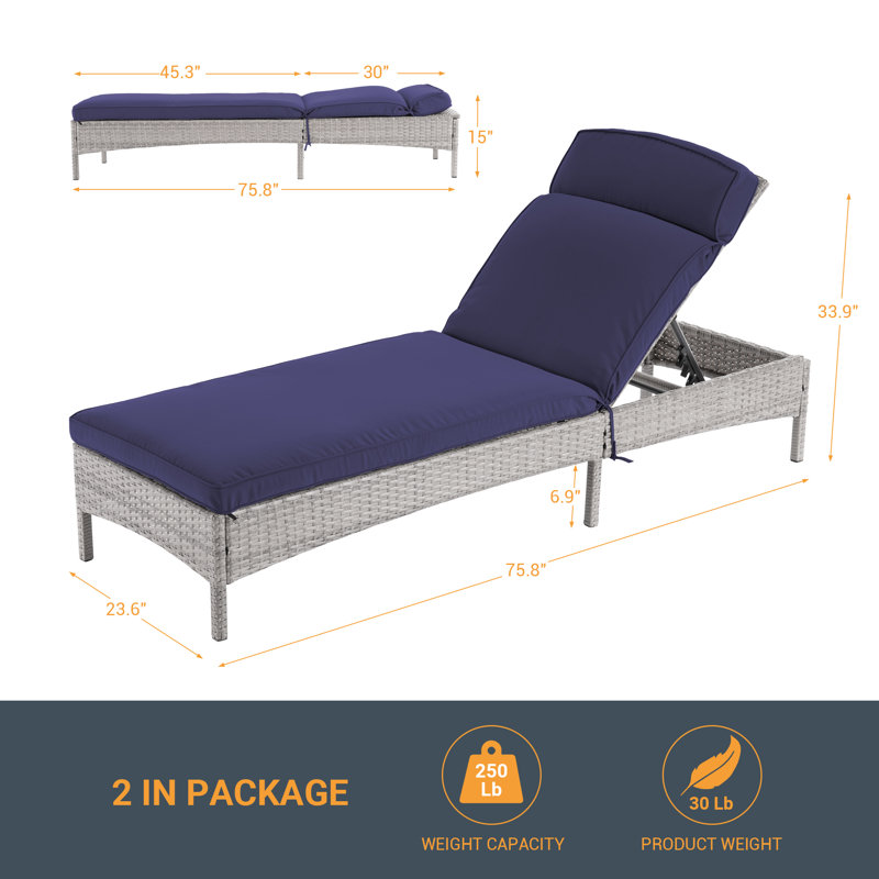 Canapé d'extérieur 2 pièces avec dossier réglable et coussins épais et imperméables, ensemble de meubles d'extérieur toutes saisons pour terrasse