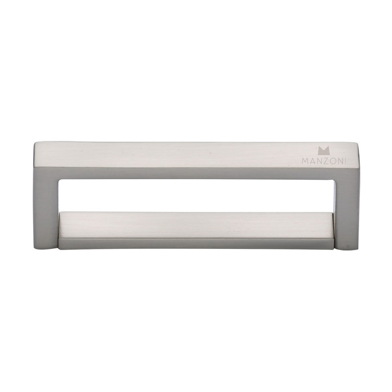 Poignée boîte, Nickel satiné, 3 3/4"