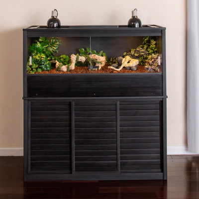 Ensemble de grands reptiles New Age Pet Ecoflex avec support assorti en noir