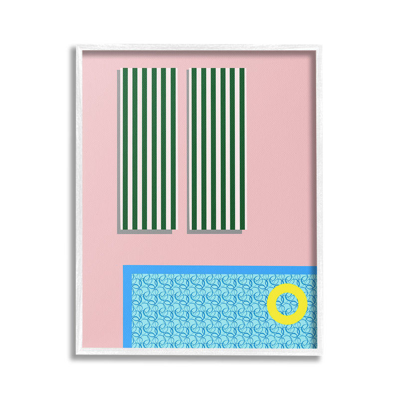 «Geometric Summer Poolside Single Frame» par Regina Moore sur, H 30 po x l 24 po