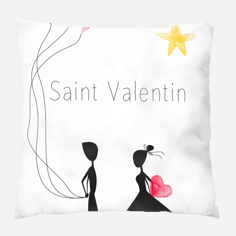  Coussin Valentines Day, Intérieur, Microsuède