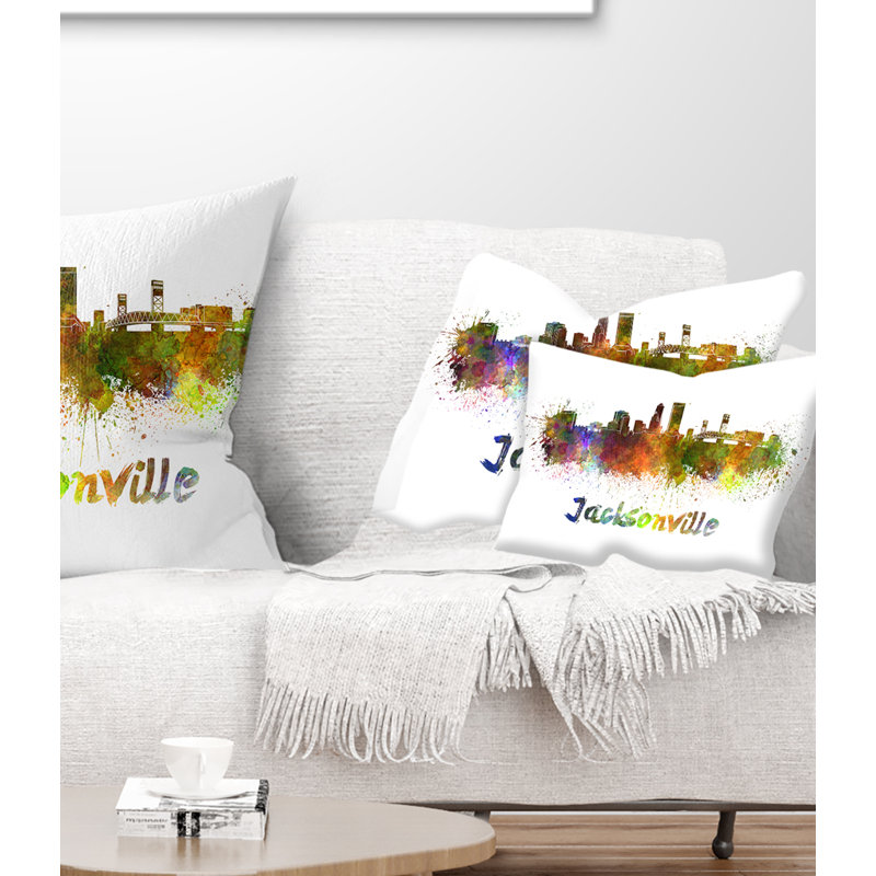 Coussin lombaire cityscape jacksonville horizon