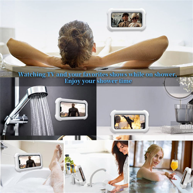 480° Rotation Shower Phone Holder Waterproof Case With Touch Screen