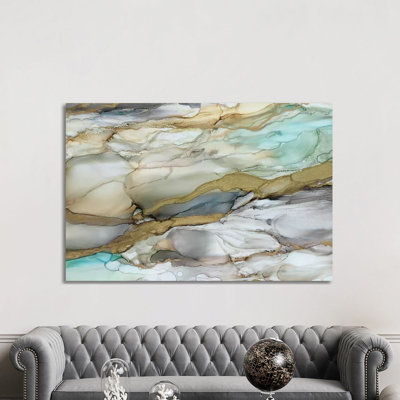 Marbled Glass II by Carol Robinson - Wrapped Canvas Graphic Art