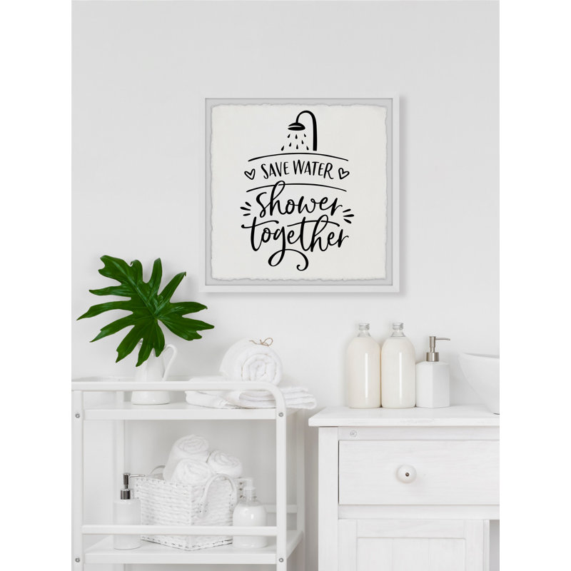 Save Water - Single Picture Frame Print, 61cm H x 61cm W x 3.81cm D