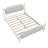 Antique White Solid Wood Bed With Fashionable Headboard, Queen, No Box Spring Headboard Frame, Required Design-941672438-941672439
