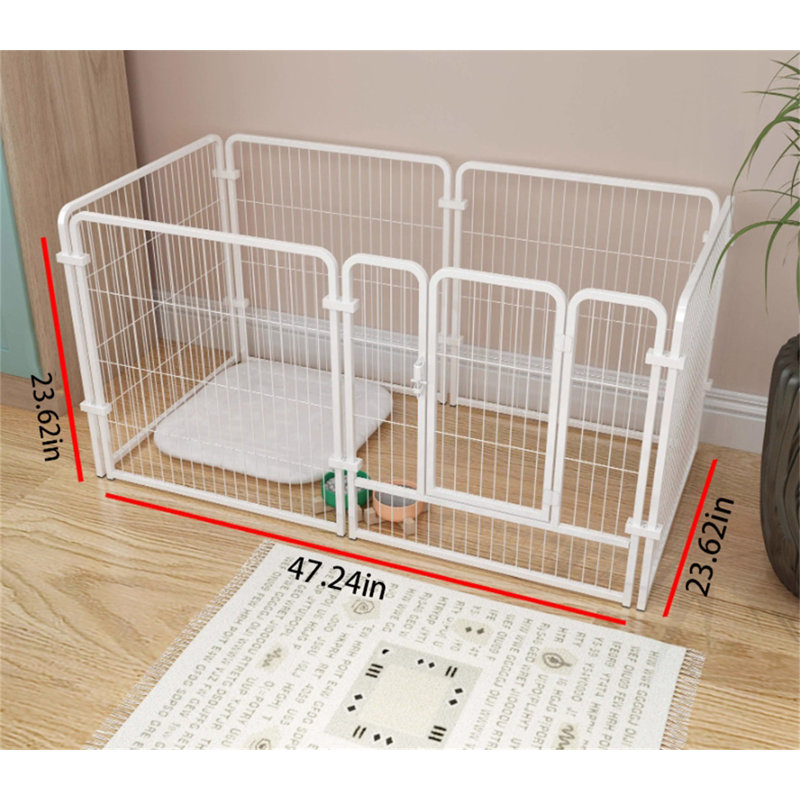 Panel Metal Exercise Pen, 23.62" H x 47.24" W x 23.62" D