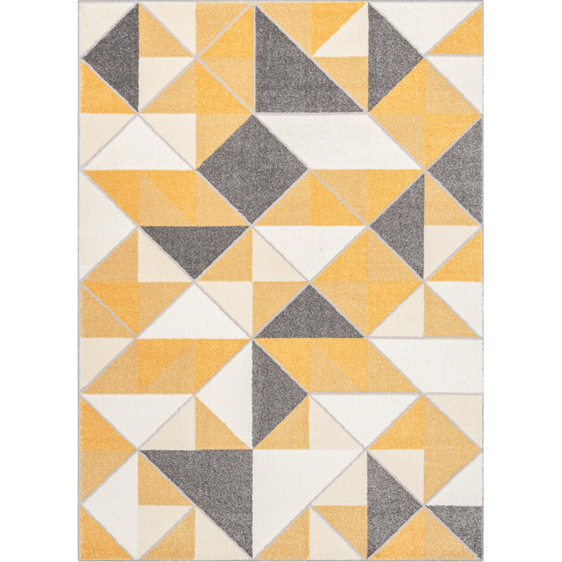 Leona Geometric Synthetic Area Rug, Rectangle 120 x 160cm