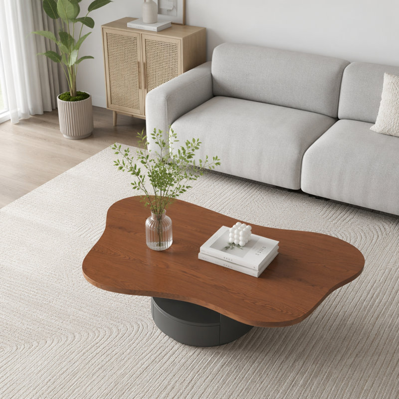 Table basse Mid-Century avec 2 tiroirs Cloud