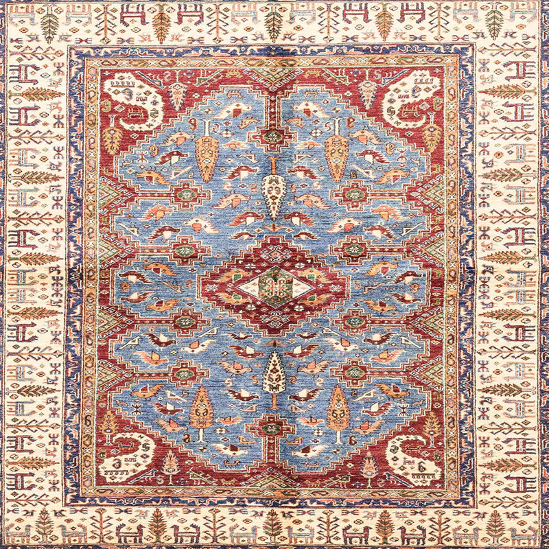 Abstract Indoor Rug, Square 7'