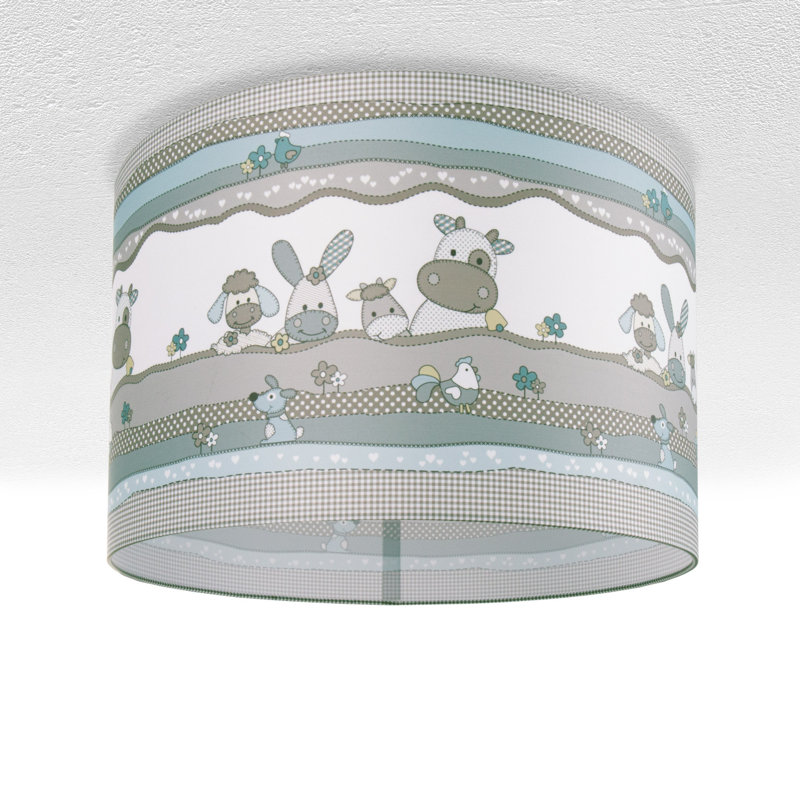 Manha Fabric Flush Ceiling Light