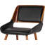 Chaise d'appoint en noir nairn-175398361