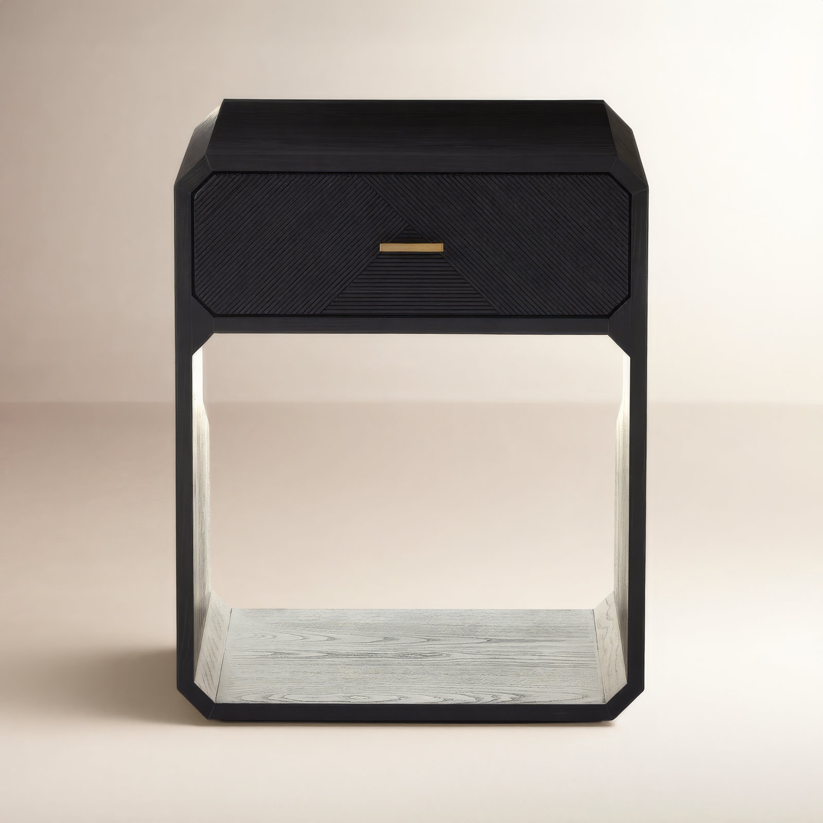 Harris Nightstand, Black Ash