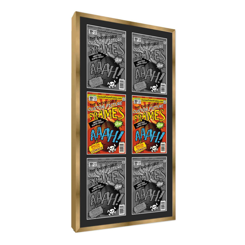Cadre photo Collage, Doré / Noir, 6,875 po x 10,5 po, 20 po x 38,5 po