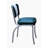 Retro Home Upholstered 'V' Back Dining Chair-18734018