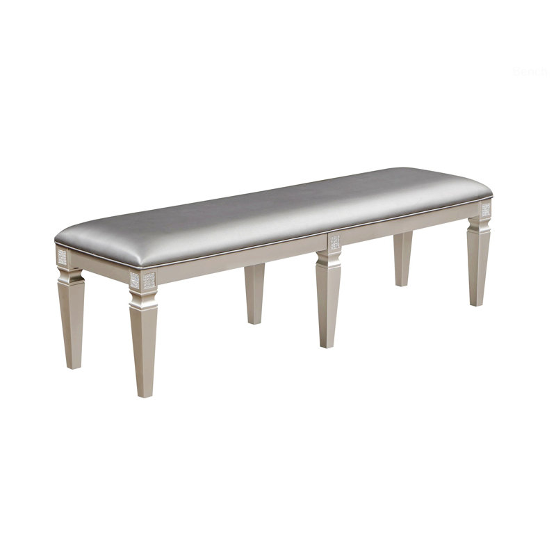 Banc avec siège rembourré