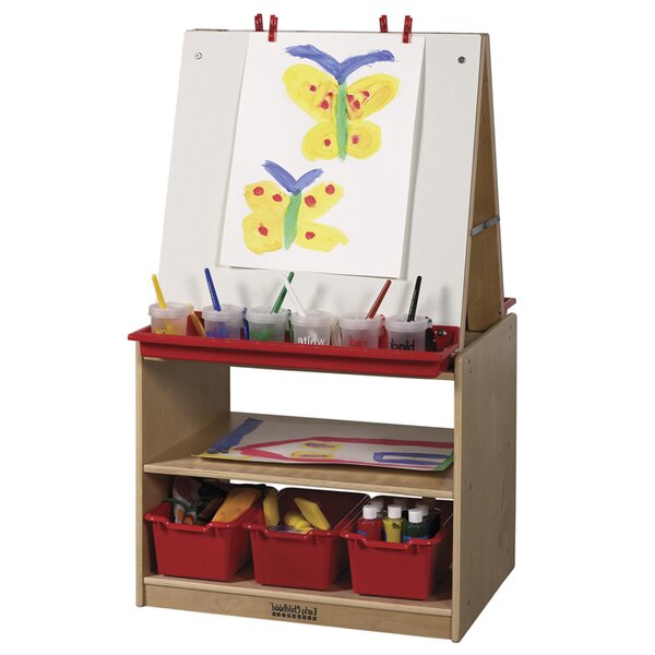 Childcraft Tabletop Easel for Kids, 21-5/8 x 23 x 22-5/8 Inches