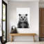 Ours abstrait BW, art mural contemporain-129139917