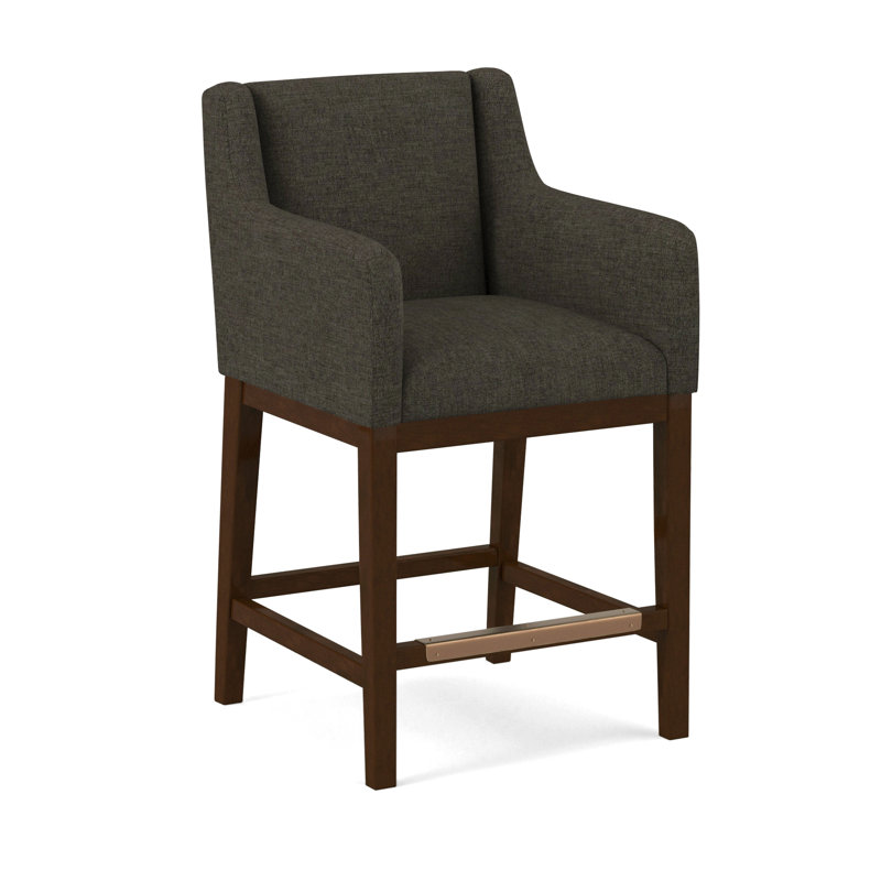 Upholstered Stool, 61585-76, Pecan