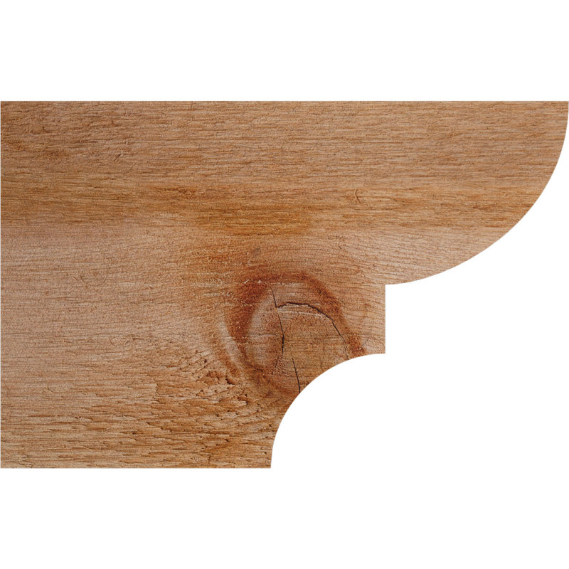Ridgewood Rough Sawn Rafter Tail, Western Red Cedar, 8"H x 4"W x 12"L