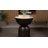 Atarah 20" Contemporary Natural Marble/Metal Handmade Hourglass End Table