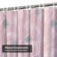 Rideau de douche imperméable et moderne à motif floral avec 12 crochets-2000361601