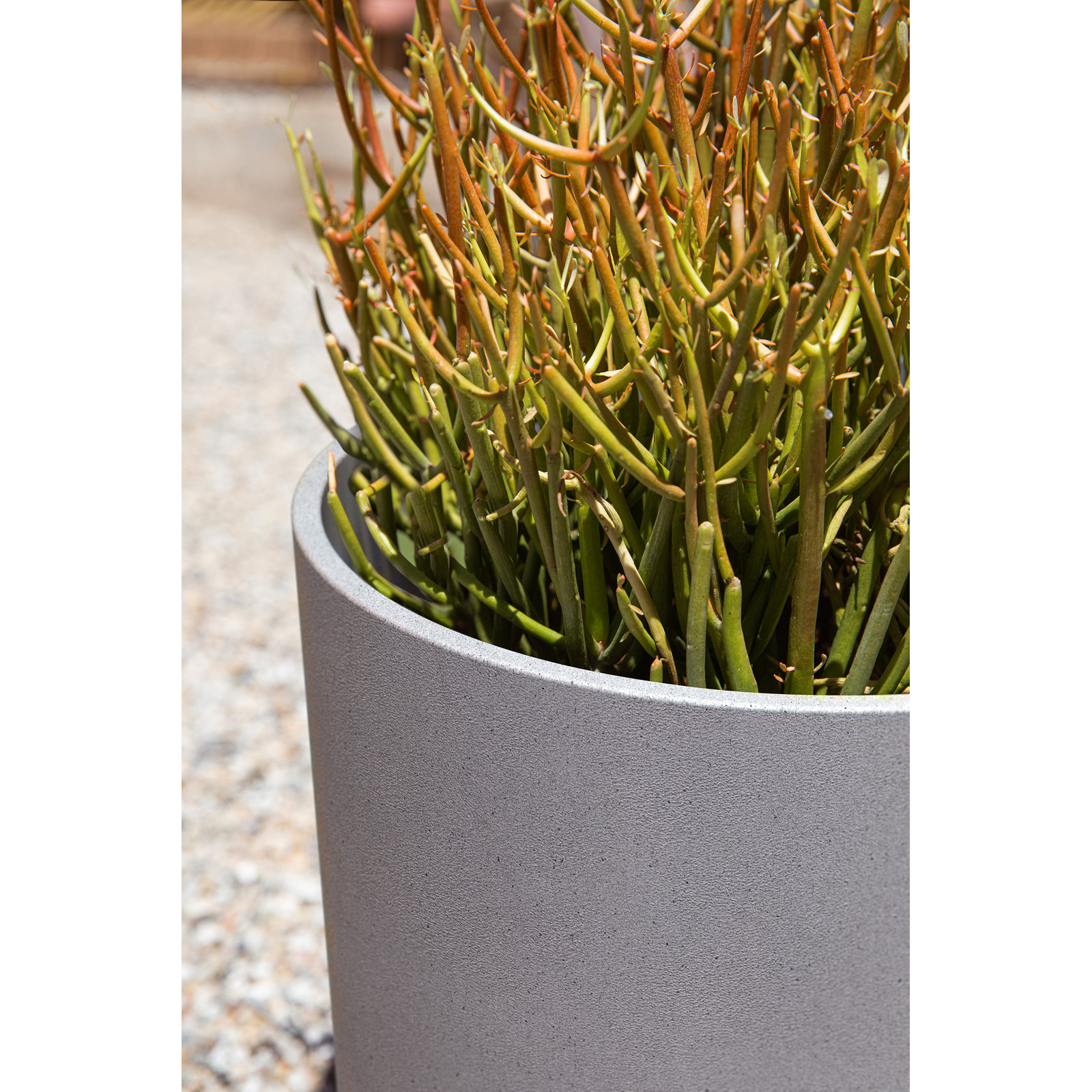 Mason Series Kona Planter, Gray, 2, 15.25" H x 15" W x 15" D