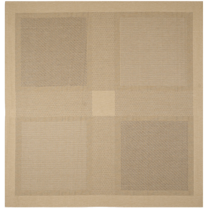 Dirks Performance Geometric Indoor/Outdoor Area Rug, Square 7'1"