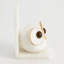 Pair Alabaster Big Eyed Owl Bookends-Lg