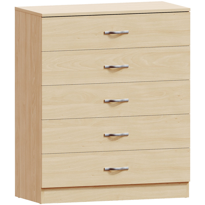 Maybery 5 Drawer 75Cm W Chest of Drawers, Pine