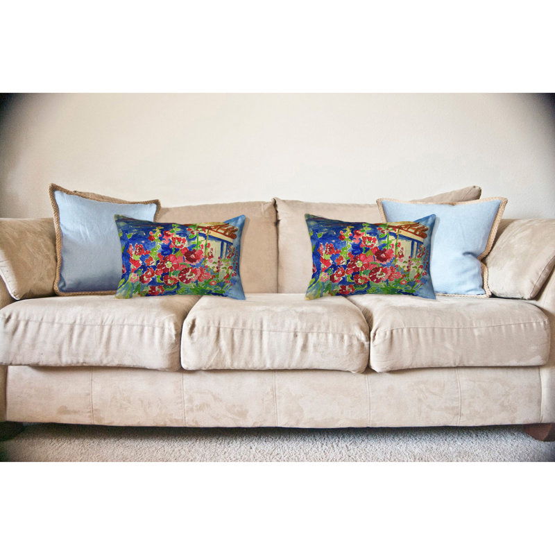 Coussin lombaire intérieur / extérieur Hollyhocks