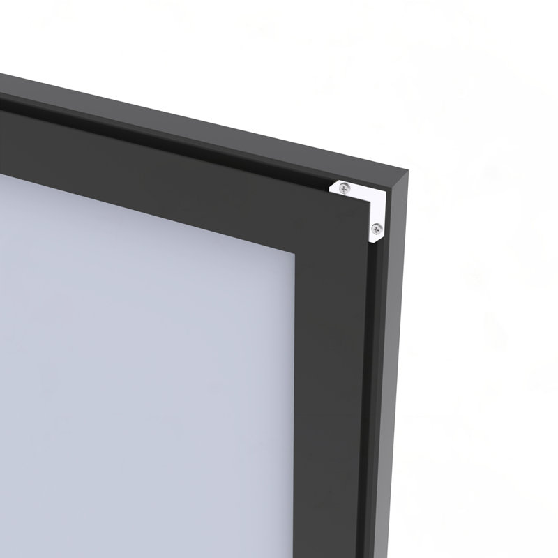 60"X36" Oversized Modern Rectangle Bathroom Mirror, Black