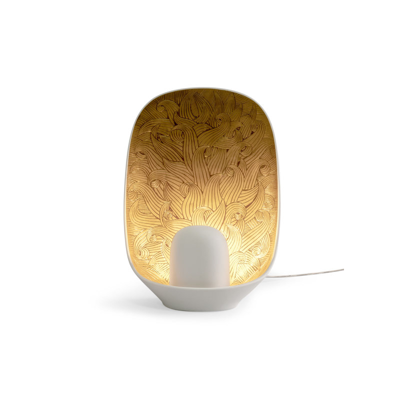 Lampe de table blanche 14,17" Mirage