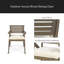 Chaise d'extérieur en bois d'acacia