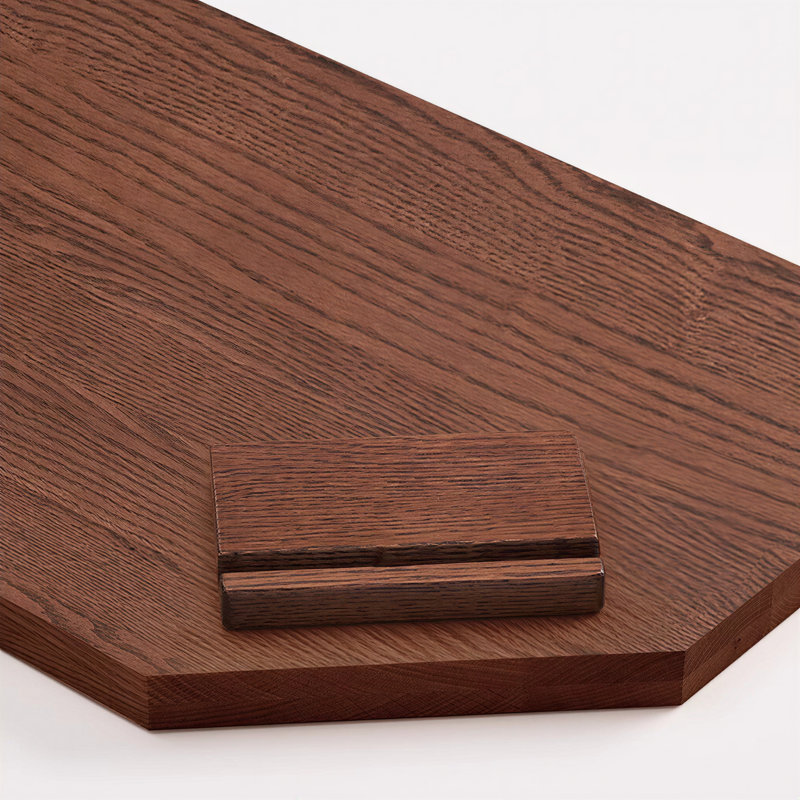 Table basse en bois massif en chêne nord-américain au design élégant et durable pour le mobilier de salon moderne, Walnut
