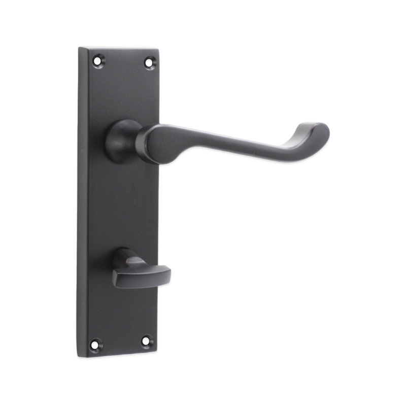 Victorian Scroll Privacy Lever Handle 
