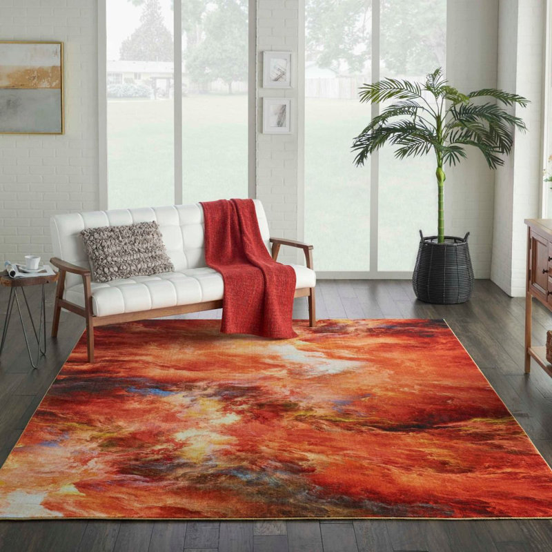 Hartshorn Abstract Area Rug, Rectangle 160 x 221cm