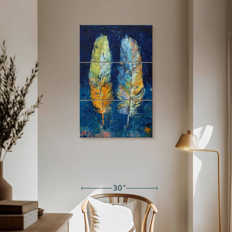 Kerner Feathers Duo, 57" H x 36" W