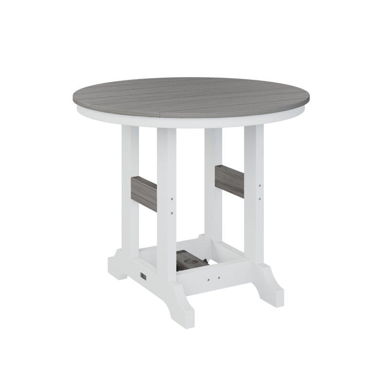 Table de salle à manger Chesterville, Bois flottant gris, H 30,87 po x l 38 po x P 38 po