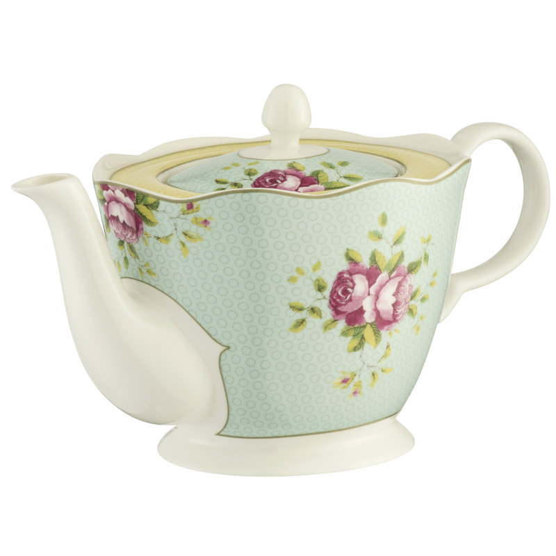 Belleek Home Archive Rose 1076.476ml Floral Teapot