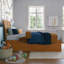 Lit plateforme en bois massif avec pied de lit et gigogne Portland-96140454