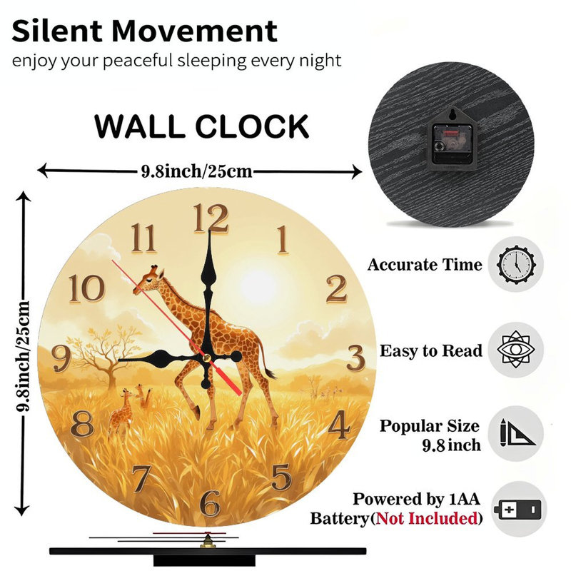 Horloge girafe