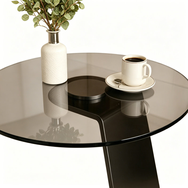 Table basse de luxe Modern Light, Gris / Noir