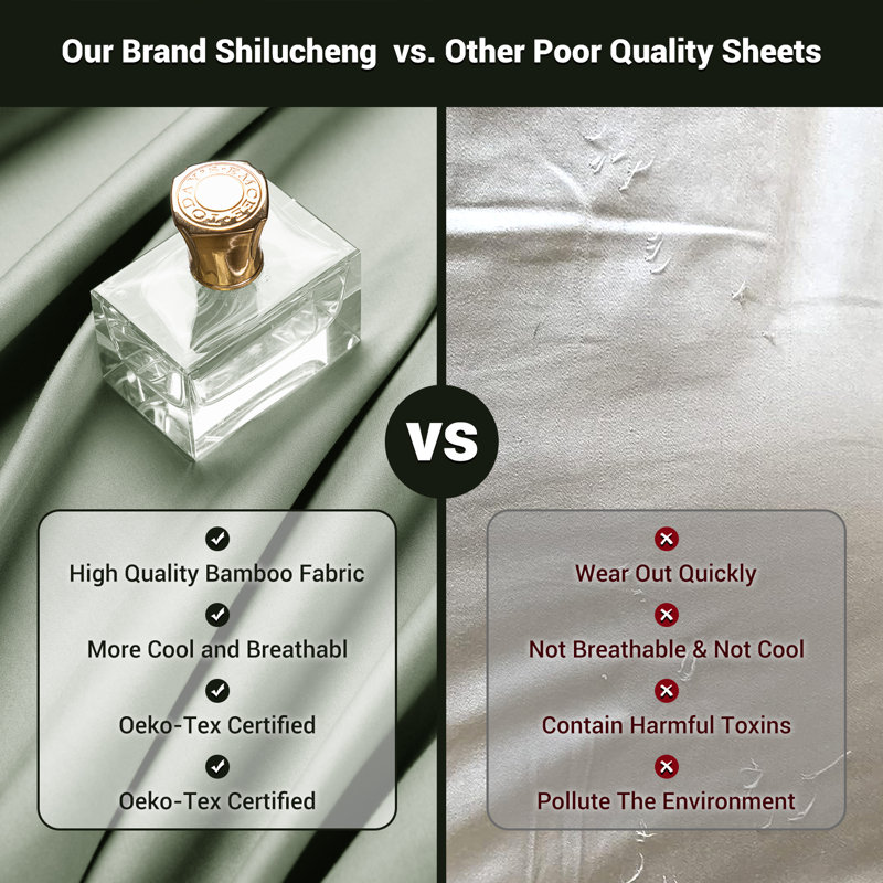 Bamboo Sheet Set, Sage Green, Full Sheet Case Pack with 3 Additional Pieces