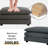 Upholstered Chenille Ottoman-363922354