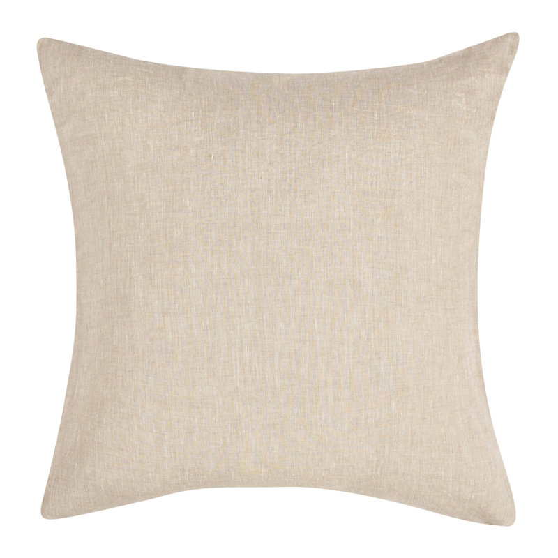 Jayson Linen Pillow Sham, Beige, Euro